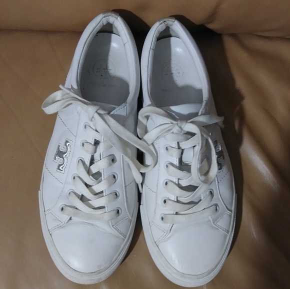 tory burch leather sneakers